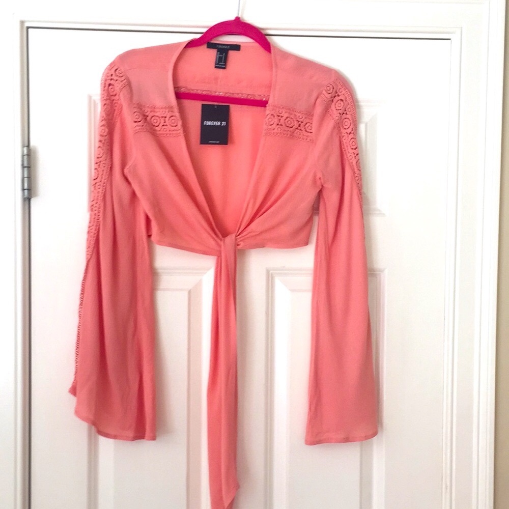 Forever 21 tie up crop top